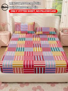 2/3pcs Printed Bedding Set, Bedding, Mattress Protector Set, Comfortable Home Textiles, Breathable Anti-Pilling Mattress Cover, Home Decor, Suitable For All Seasons, Machine Washable, Back To School - Multicolor - View 34