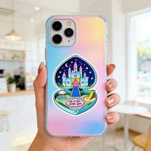 1/2/5pcs "Do It For Little You" Sticker,Cute Heart Locket Princess Castle Design, Cute Funny Durable Sticker,Girls Aesthetic Decor,Perfect For Laptop ,Notebook, Cup ,Desk ,Luggage - A - View 4