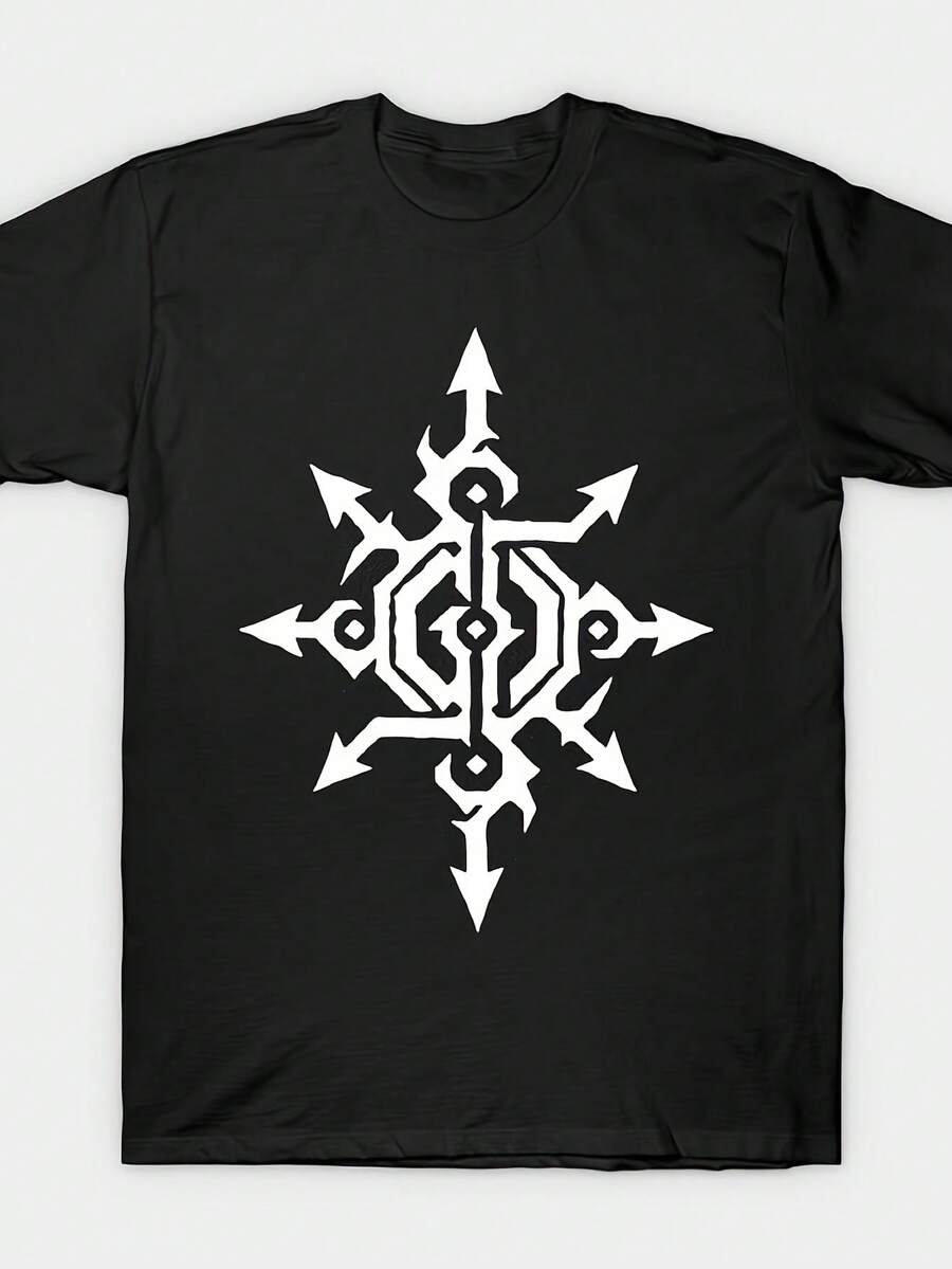 Gloryhammer Band T-Shirt. This Stylish, Loose-Fitting Men's T-Shirt Features A Bold Graphic Design, Making It Ideal For Casual Outings, Events, Or Formal Outfits. - 黑色 - 查看 1
