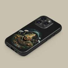 Husa pentru telefon cu design floral, Prințul Caciucă cântând la chitară în întuneric, pentru iPhone 17 16 15 14 13 12 11 Pro Max, husă florală pentru Samsung S21 S22 S23 S24 S25 Ultra - Carcasă lucioasă rezistentă - Vizualizare 2