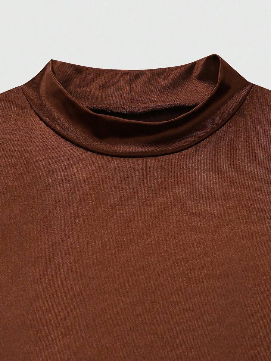 Women Plus Size Sports Dresses - Brown - View 1