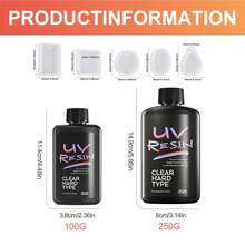 100g/250g UV樹脂珠寶製作套裝,透明樹脂附模具,DIY珠寶製作樹脂套裝,樹脂入門套裝 - A - 查看 5