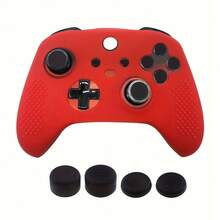 Compatible With XBOX Series S, Compatible With XBOX Series X, 1pc Controller Protective Case + 4pcs Joystick Caps Set, Dustproof, Sweatproof, Scratch-Resistant, Enhanced Gaming Control Feel - View 7