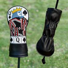 1PC Poker Spade Pattern Headcovers For Fairway Woods & Hybrids, PU Material. Stylish, Protective And Unisex, Fits Most Standard Golf Clubs. - Multicolor - View 9