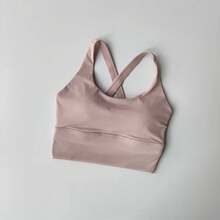 All-In-One Sports Bra Collection, Professional High-Intensity Shockproof Chest Support, Running Bra, Yoga, Fitness, Summer Fabric - Burgundy - View 1