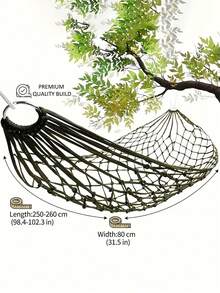 Portable Camping Hammock With Metal Rings, Lightweight And Breathable, Suitable For Garden, Patio, Backyard, Beach, Travel And Relaxation Outdoor Hammock - 230*80cm - View 12