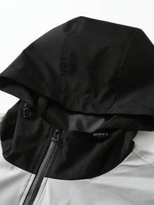 Women's Spring/Autumn Outdoor Casual Hooded Jacket - Black - View 7