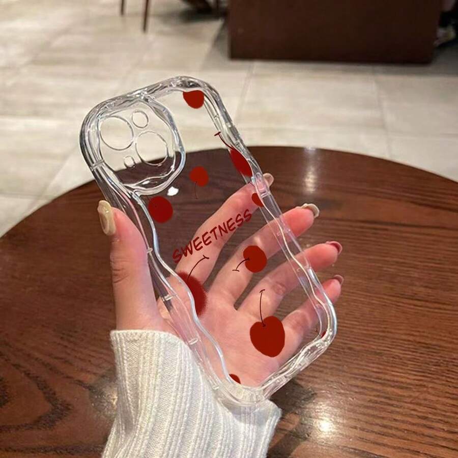 1 Funda para de TPU Suave, Diseño de Bordes Ondulados Estilo Crema, Marco Curvo 3D, Protección de Cámara, Antigolpes, Resistente al Desgaste, Diseño Premium, Compatible con la Serie . MXNYBLK584 - NYBL-TM-MXNYBLK584 - Ver 1