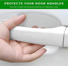 Rdxcv 8PCS Car Door Handle Protector, Anti-Scratch Transparent Car Doors Bowl Covers Paint Guard Stickers, Waterproof Clear Self-Adhesive Door Cup Protective Film For Most Vehicles - ColorB - View 4