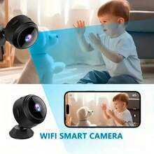 Miniature Mini Camera, Home Security Camera, Portable Hidden Camera, HD 1080p Smart Mini Camera, HD Night Vision Wireless WiFi Camera, Only Supports 2.4G Network, Remote Monitoring, SD Card Expandable Memory, Indoor HD Network Monitor, USB Powered Home Camera, Suitable For Home, Office And Other Scenarios, Meets Various Needs, 24-Hour Peace Of Mind Online - Black - View 8