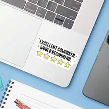 1PC Sarcastic Corporate Office Humor Sticker, Excellent Coworker Saying Vinyl Decal For Laptop Water Bottle Notebook, Waterproof Job Vibe Decal Sticker, Aesthetic Stationery Journaling Scrapbook Gift For Boss - S2237 - View 5