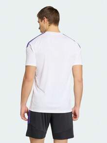 Adidas Men's TIRO26L JSY M Short Sleeve Knit Collarless T-Shirt TKS0293 - Blue and White - View 3