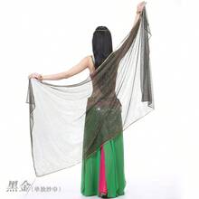 A Belly Dance Scarf With Rectangular, Glittery, Dot-Patterned Fabric. Available In Multiple Colors. Perfect For Dance Accessories, Dance Headbands, And Dance Performances. - Multicolor - View 1