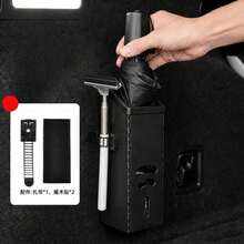 1PC Umbrella Storage Bucket, Car Trunk Umbrella Holder, Built-In Car Organizer Box, Portable Car Storage Bucket - A - View 3