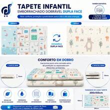 Pratito Children's Thermal Mat 200cmx150cmx6mm Double-Sided Rubber 6mm Thickness Track And Bear Thick Baby Mat Children's Thermal Tatami For Baby - 列印厚度 6 至 10 毫米 - 查看 5