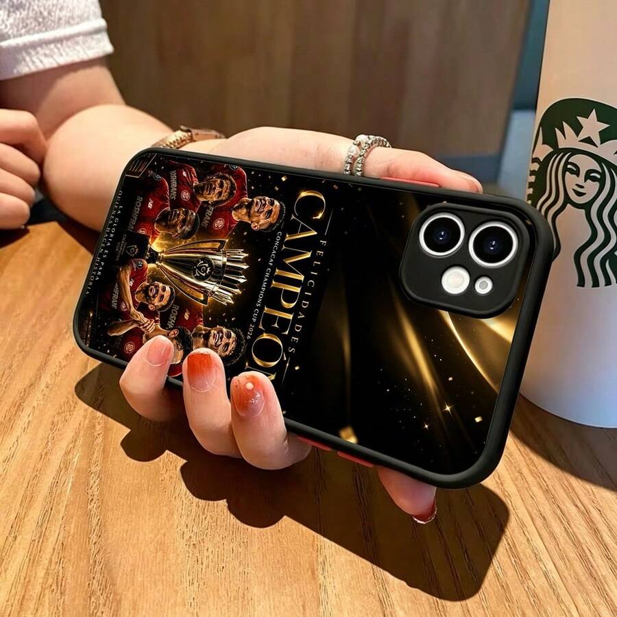 1 Phone Case Made Of Soft-Touch TPU+PC Material, With Precise Cutouts For Camera Protection, A Matte Edge, And A Skin-Like Texture. Compatible With Multiple Models: 11/12/13/14/15/16/17/Pro/Pro Max/Mini, Galaxy Series, And More. Features: Shockproof, Drop-Proof, Fingerprint-Resistant, And Full Camera Lens Protection. MXFGK1107 - FGK-bK-mXFGK1107 - View 1