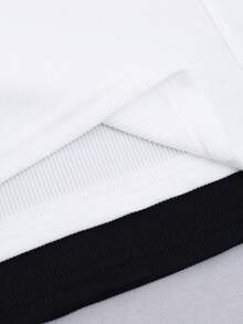 4pcs/Set European & American New Ribbed Tank Tops, Slim Fit Versatile Comfortable Fishbone Line Camisole, All Season Solid Color Base Layer Undershirt For Women - Multicolor - View 5