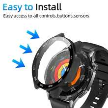 Compatible With Huawei Watch GT5 46mm Tempered Glass Screen Protective Film Hard PC Protective Bumper Shell Cover Accessories Anti Scratch - Multicolor - View 4