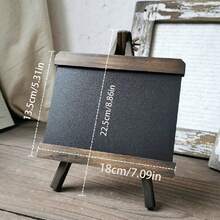 1pc Vintage Blackboard Bar Counter Chalkboard Message Board Desktop Decor Wooden Blackboard Bar Shop Message Board Home Decor Coffee Bar Decor - Small Blackboard - View 9