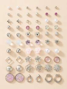 30 pares de pendientes con diseñde árbol y flores para San Valentí, mamá, madre,íde la Madre, regalo - Multicolor 6 - Ver 6