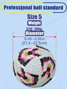 1pc Size 5 Standard Soccer Ball, Indoor/Outdoor Universal, Match/Training Use, Gift Inflatable PU Leather Multi-Color Team Sports Football (Football Shipped Deflated) - Multicolor - View 8
