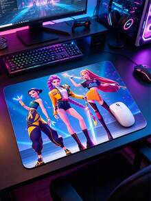 Hasbro Alfombrilla de ratón antideslizante con temática de dibujos animados 20x24cm, tamaño pequeño para escritorio, oficina, juegos & uso diario, alfombrilla de ratón de computadora con estampado de personajes lindos, regalo perfecto para fans, estudiantes & trabajadores de oficina - Multicolor - Ver 6