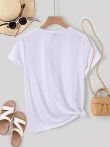 Women T-Shirts - White - View 2