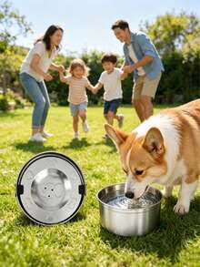 Floating Stainless Steel Pet Water Bowl With Anti-Spill And Anti-Splash Design For Dogs And Cats - 1.2L - View 5