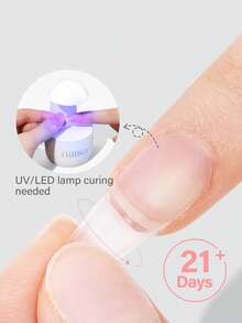 AILLSA 2pcs/Set 15ml Gel Kuku, Membutuhkan Pengeringan UV, Set Kutek Gel Cepat Kering, Cocok Untuk Manikur Rumahan atau Hadiah untuk Wanita - 2pcs - View 5