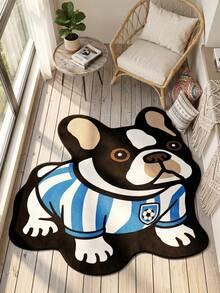 1pc French Bulldog Jersey Shaped Doormat, Small Rug, Welcome Mat, Carpet, Floor Mat, Outdoor Doormat, Kitchen Rug, Home Decor, Front Door Mat, Bedroom Rug, Outdoor Mat, Home Decor, Area Rug, Garden Rug, Washable Carpet - Multicolor 8 - View 5