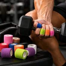 Self-Adhesive Bandage Breathable Sports Muscle Tape Elastic Bandage Multi-Purpose Use Suitable For Wrists And Ankles Can Be Cut At Will(5cm*4.5m) - Multicolor - View 7