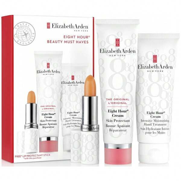 Elizabeth Arden Eight Hour Cream Gift Set 50ml Cream + 75ml Hand Treatment + 3.7g Protecting Lip Stick SPF15