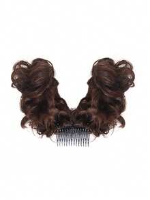 One-Piece Bun Wig, With Comb And Clip, Bun Hair Extension, Suitable For Women's Fashion Hair Clips And Vacation Looks. - Multicolor - View 16