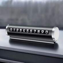 通用汽車臨時停車金屬卡 旋轉式電話號碼牌 鋁製貼紙 車內裝飾汽車配件 - A - 查看 9