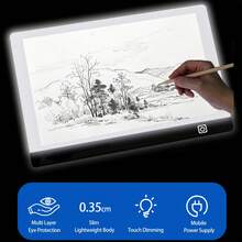 1pc A2/A3/A4/A5 Ultra-Thin High Transparency LED Light Pad, Tracing Light Box, Handmade Rhinestone Light Pad, Diamond Painting Dedicated Tracing Table; Standard USB Power Cable Included, 4 Fixing Clips Provided, Suitable For Diamond Painting, Animation Tracing, Calligraphy Tracing, Tattoo Transfer, Sketching, Patchwork Handmade Crafts And Other Scenarios. - Black - View 6