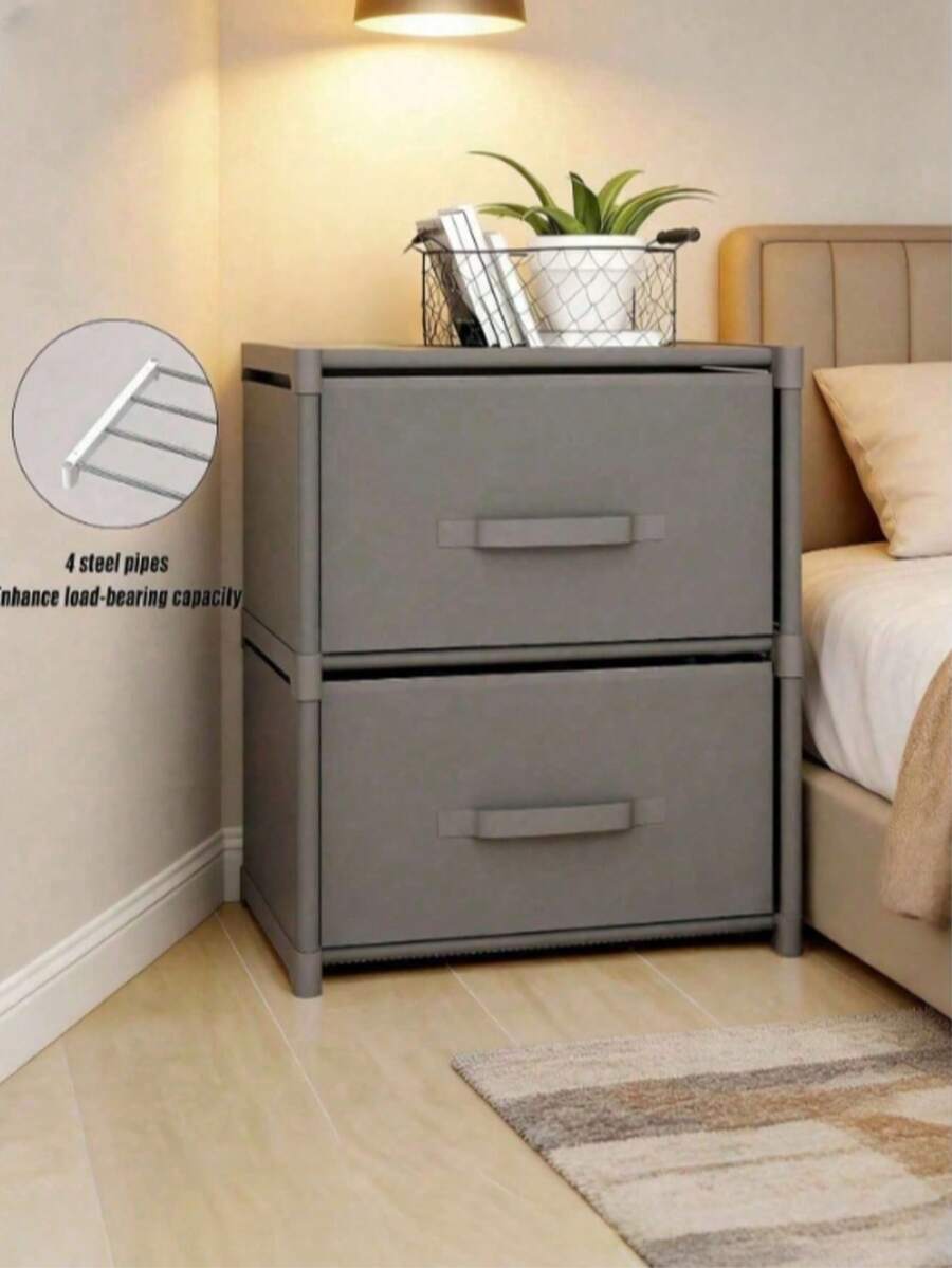 Wardrobe Storage, Autumn Home Decor. Multi-Functional, Medium Size Optional, Cube Storage Cabinet With Drawers, Dust-Proof Wardrobe, Shelves, Shoe Rack, Shoe Cabinet, Freestanding Display Rack, Free Assembly, Floor-Standing Storage Rack, Bookshelf - Multicolor - View 1