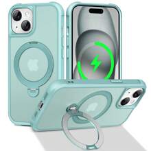 Phone Case: Compatible With IPhone 17 Pro Max Air / 15 / 14 / 16 Plus; Supports Magnetic Attachment And Features An Anti-Slip, Semi-Transparent Design. - 玫瑰金 - 查看 2