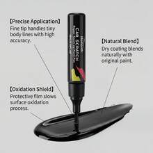 Black Car Scratch Repair Paint Pen, Car Scratch Removal Pen, Waterproof & Rust-Proof Car Paint Repair Tool, Suitable For Minor Scratches, Marks, Etc., For Car Body Surface Maintenance And Car Paint Care - Car Scratch Touch-up Paint Pen 10ml - View 7