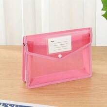1-10 pièces Classeur à pression A4 coloré, conçu pour le rangement de fichiers, organisateur de fichiers colorés, dossier de documents de style accordéon transparent, convient pour le rangement des fournitures de bureau/école, organisateur multicolore, sac de rangement de style accordéon, grande capacité, rentrée scolaire - sac à documents - Voir 17