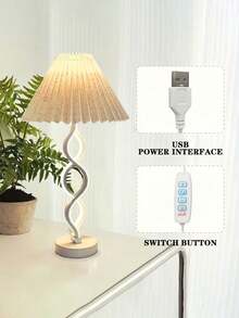 LED Seaweed Fabric Table Lamp, Creative Minimalist Design Table Lamp, Suitable For Bedroom, Living Room, Office, Bedside Daily Lighting, Reading Lighting, Decorative Table Lamp, Atmosphere Night Light - Desk Lamp - View 11
