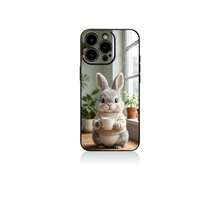 手机壳:适配 iPhone17 16 15 14 13 12 11 proPro Max系列 兎子のカフェタイム 男女高级感 - ホワイト - チェックする 5