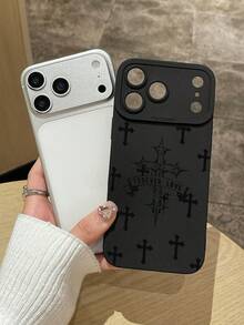 哥德風深色復古宗教符號十字鏡頭保護黑色手機殼，適用於 iPhone 和 Galaxy，手機殼，Case 17 Pro Max，保護殼，耶穌手機殼，適用於 iPhone 15 手機殼，適用於 iPhone 16 Pro Max 手機殼，適用於 iPhone 16 手機殼，適用於 iPhone 14 手機殼，適用於 iPhone 15 手機殼，適用於 iPhone 16 Plus 手機殼，Galaxy 手機殼，適用於 iPhone 18 Pro，適用於 iPhone 18 Pro Max - 彩色 - 查看 4