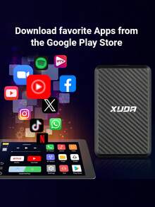 XUDA Nueva Caja Inteligente 3 en 1 Android 14 Inalámbrica CarPlay y Android Auto Núcleo Cuádruple 2GB RAM+16GB ROM/4GB RAM+32GB ROM Soporte de Aplicaciones Integradas Compatible con el 98% de los Vehículos con CarPlay Cableado Original o Android Auto Cableado - A - Ver 9