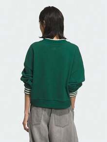 Adidas Originals Women's IH SWEATCREW W Sports Knit Sweatshirt KC5846 - Green - View 3