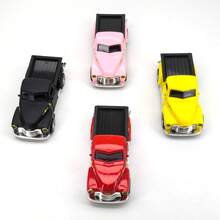 Alloy Pickup Truck Model, Alloy Sliding Toy Car, Realistic Sports Car Model, Boys Collectible Mini Racing Car - Green - View 3