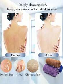 1 Set Sikat Punggung Mandi Jaring Afrika, Desain Dua Sisi dengan Efek Pengelupasan yang Lembut dan Ampuh, Pembersihan Seluruh Tubuh dan Pembaruan Kulit yang Luar Biasa, Sikat Punggung Kamar Mandi, Bahan Jaring Premium, Desain Tali Gantung yang Praktis, Alas Mandi Loofah, Penggunaan Sehari-hari untuk Kulit Halus dan Lembut - Beraneka warna - View 4