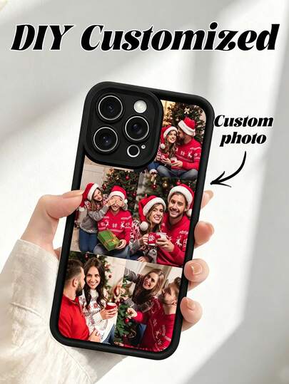 CICIBER 1 Personalized Puzzle Customized Phone Case Photo Colorful Silver Phone Case Compatible With Apple 16PROMAX/16plus/16pro/17PROMAX/17pro/17/Air/17e/18pro Max/18pro And Other Models S26ultra/S26/S25/S24/S23/S22/A56/A55/A36/A16 And Other Android Phone Cases Wedding Customized Image Gift For Couples, Friends, Family, Graduation, Christmas Gift For Friends, Personalized Cover, With Photo, Summer Phone Case