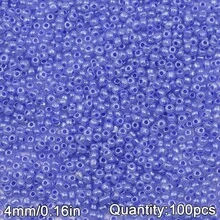 100顆 4mm 馬卡龍色奶油玻璃米珠,DIY珠寶製作,手工串珠DIY材料包,珠寶配件 - diy奶油珠 - 查看 17