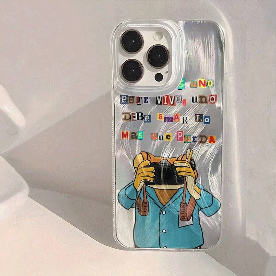 This Elegant Chinese-Style Phone Case, Featuring A "Love And Time Through The Lens" Design, Symbolizes Good Fortune And Is Compatible With Apple 17, 16, 15, 14, 13, 12, 11 Pro Max, XS, XR, S26 Ultra/S26 Edge/S26 Plus/S26/S25 Ultra/S25 Plus/S25/S25FE/S25Edge/S24 Ultra/S24 Plus/S24/S24FE/S23FE/S23 Ultra/S23 Plus/S23/S22 Ultra/S22 Plus/S22/A15/A16/A17/A35/A36/A37/A54/A55/A56/A57. Shockproof, Water-Resistant, Scratch-Resistant, And Drop-Resistant, It Makes An Excellent Birthday Gift. - 銀色 - 查看 1