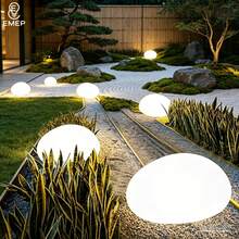 Luz Solar LED de Piedra Adoquinada, Lámpara de Paisaje Exterior Impermeable con Forma de Huevo para Césped, Camino, Piscina, Decoración de Jardín, Uso Interior & Exterior - Lámpara de piedra - Ver 7